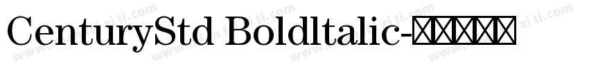 CenturyStd Boldltalic字体转换